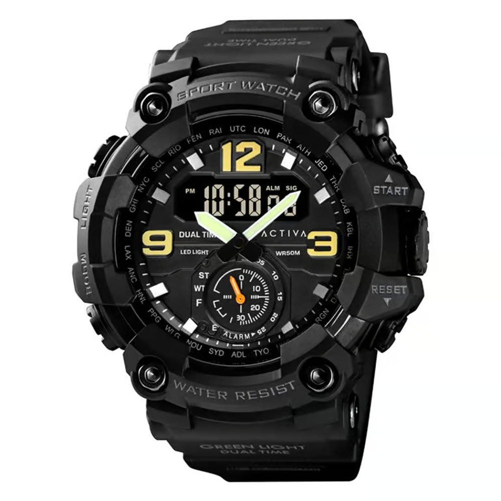 Activa X Invicta BlackOps Digital Men's Watch - 56mm, Black (ACW1637-001)